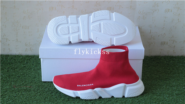 Balenciaga Speed Trainer Sock Race Runners Red